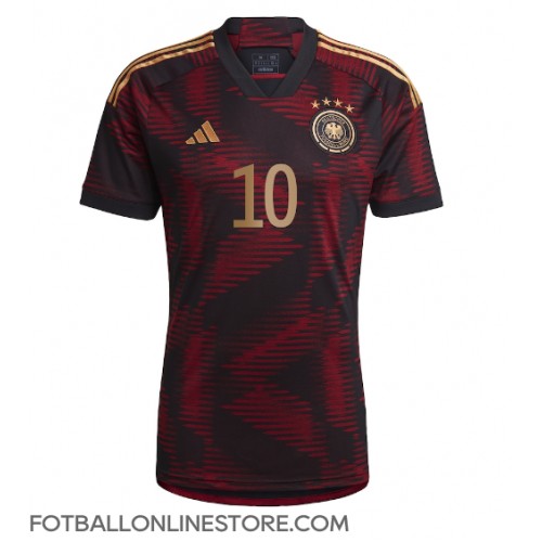 Billige Tyskland Serge Gnabry #10 Bortetrøye VM 2022 Kortermet